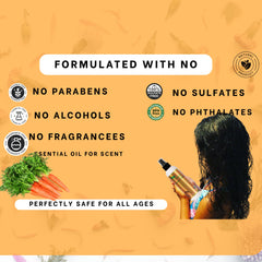 J'Organic Solutions scalp stimulator usage demonstrates soothing scalp care for children.