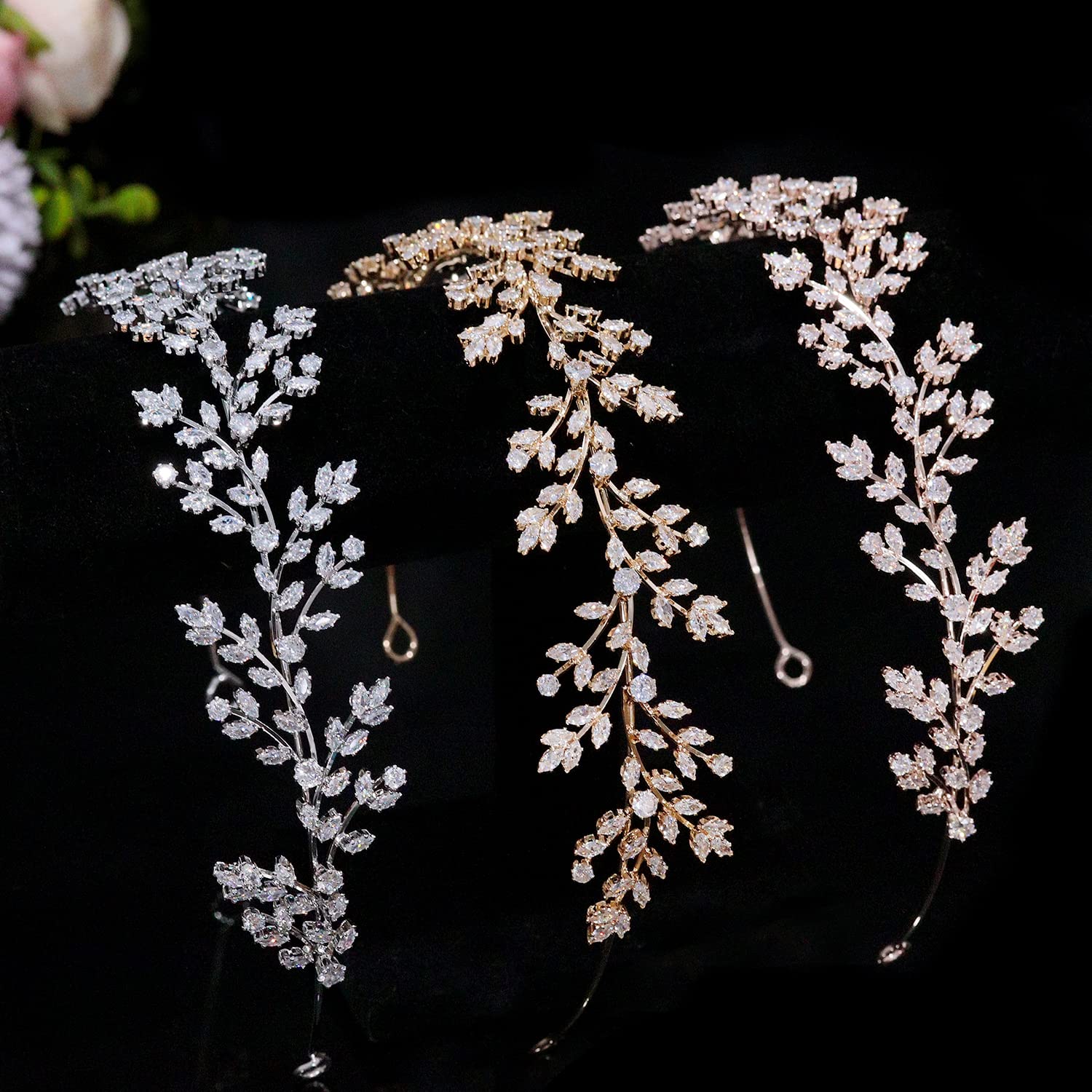 Jorsnovs tiara with pin loops securing hairstyle