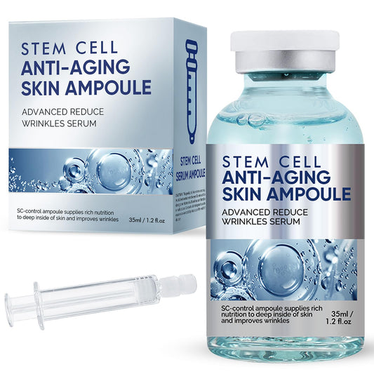 Josera Stem Cell Serum bottle on vanity for hydration and anti-aging support.