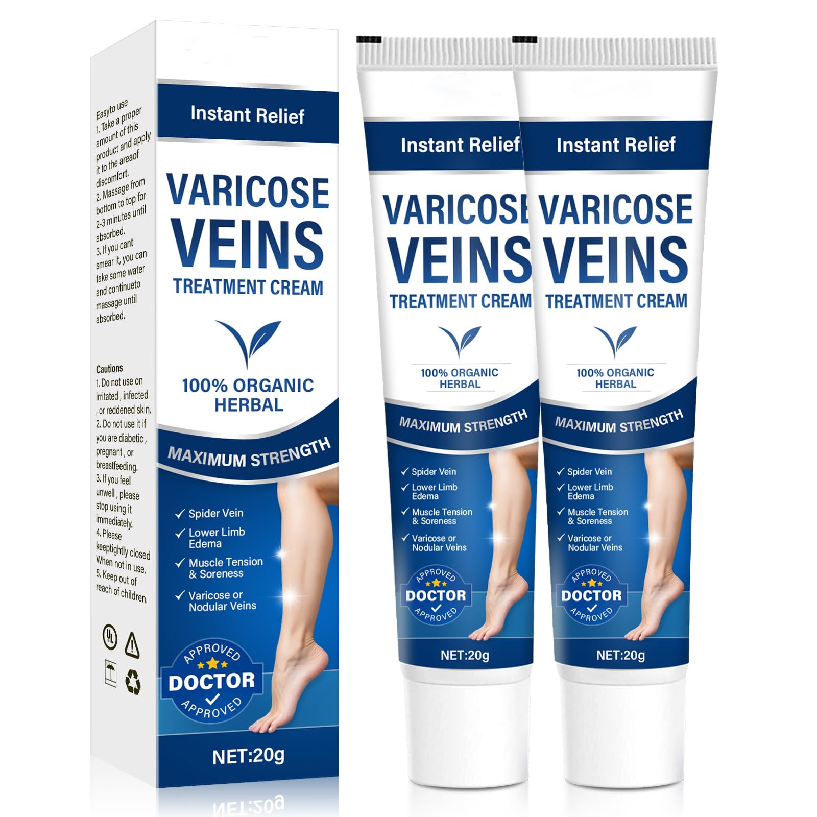 Josera varicose cream jar closeup highlighting smooth texture for leg care.