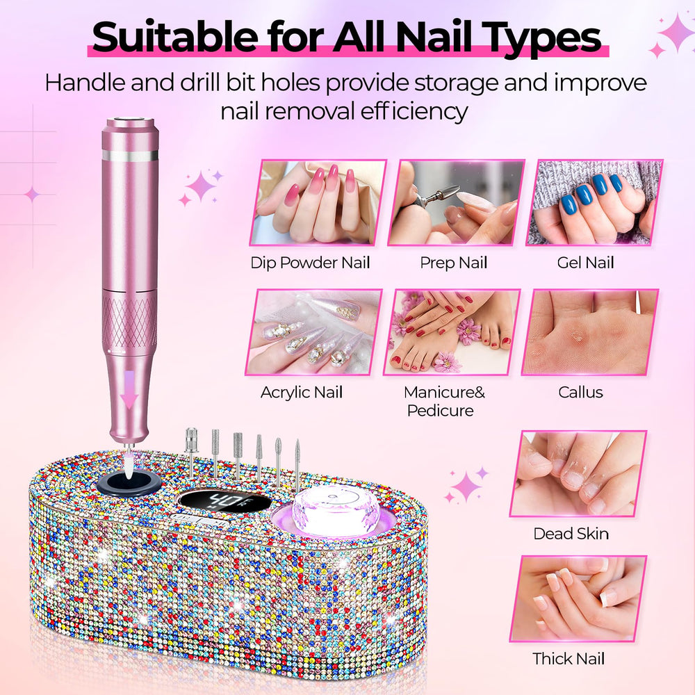 JOSGLOI compact storage keeps bits organized during manicure sessions.