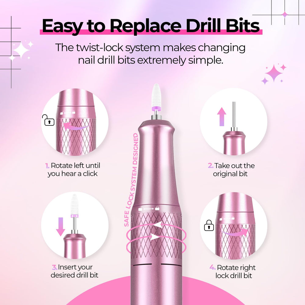 JOSGLOI drill with AB Diamond bit for smooth precision.