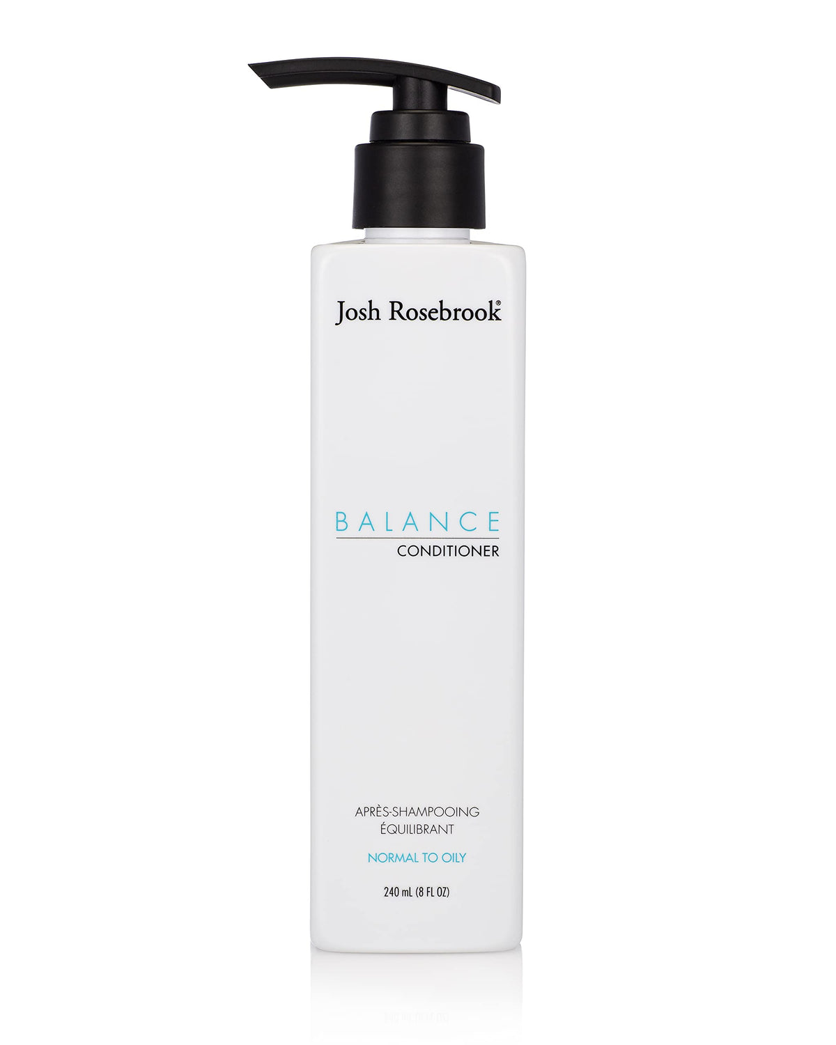 Josh Rosebrook Balance bottle pour shows easy, lightweight conditioning for all hair textures.