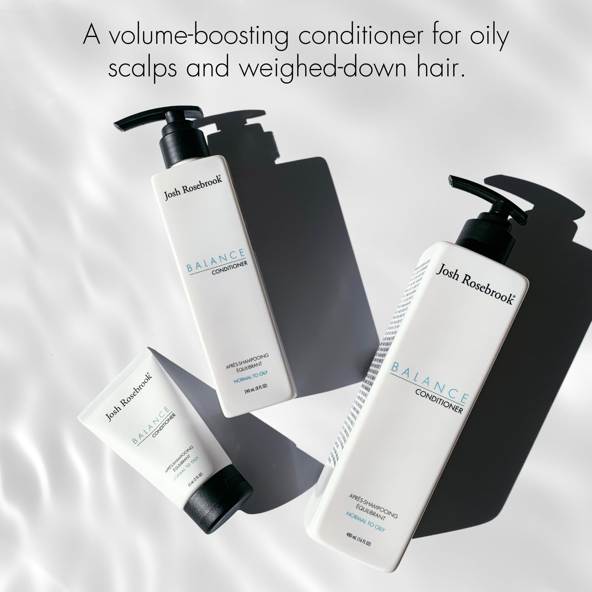 Josh Rosebrook Balance demonstrates added shine and volume without weighing hair down.