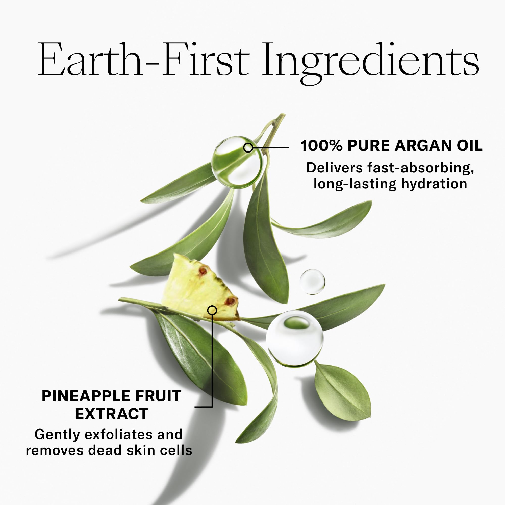 Josie Maran Argan Milk Body Serum pineapple enzyme exfoliation close-up