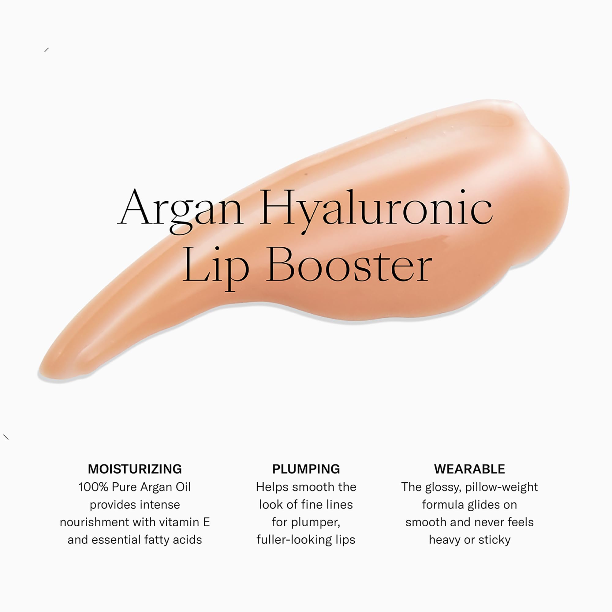 Josie Maran Color Stick swatch on skin for subtle color.