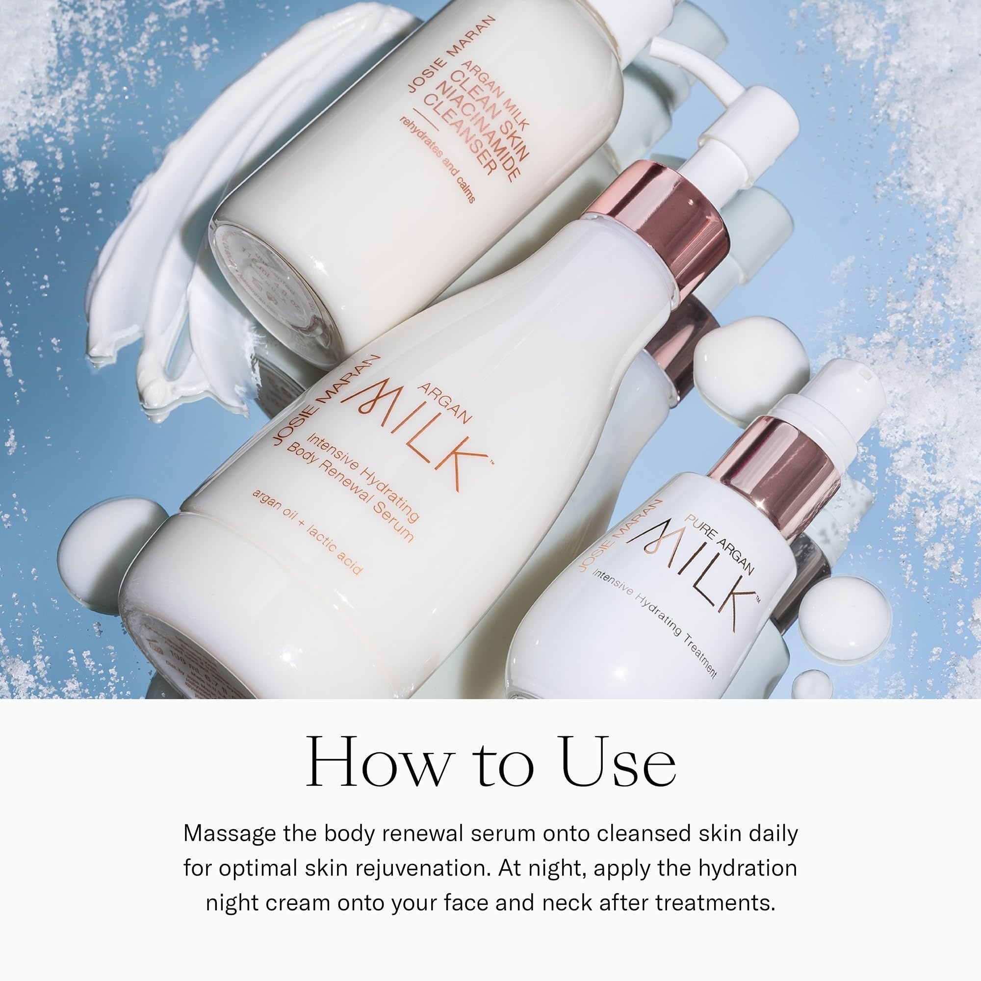 Josie Maran gift-set box showcases two-piece body and facial care