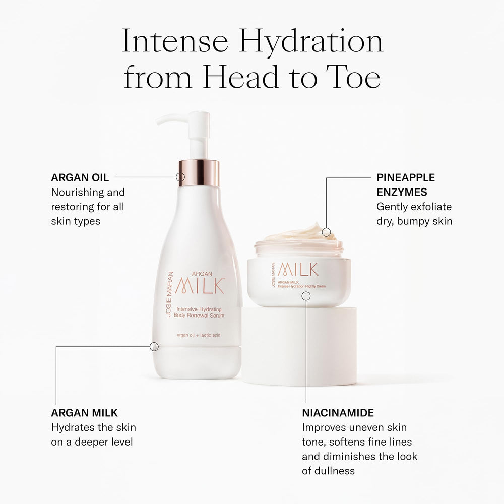 Josie Maran Pure Argan Oil bottle highlighting nourishing hydration