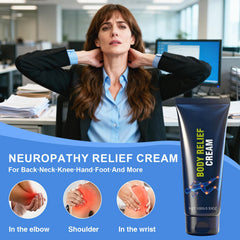  Josmon Neuropathy Cream applied to feet for everyday relief and comfort.
