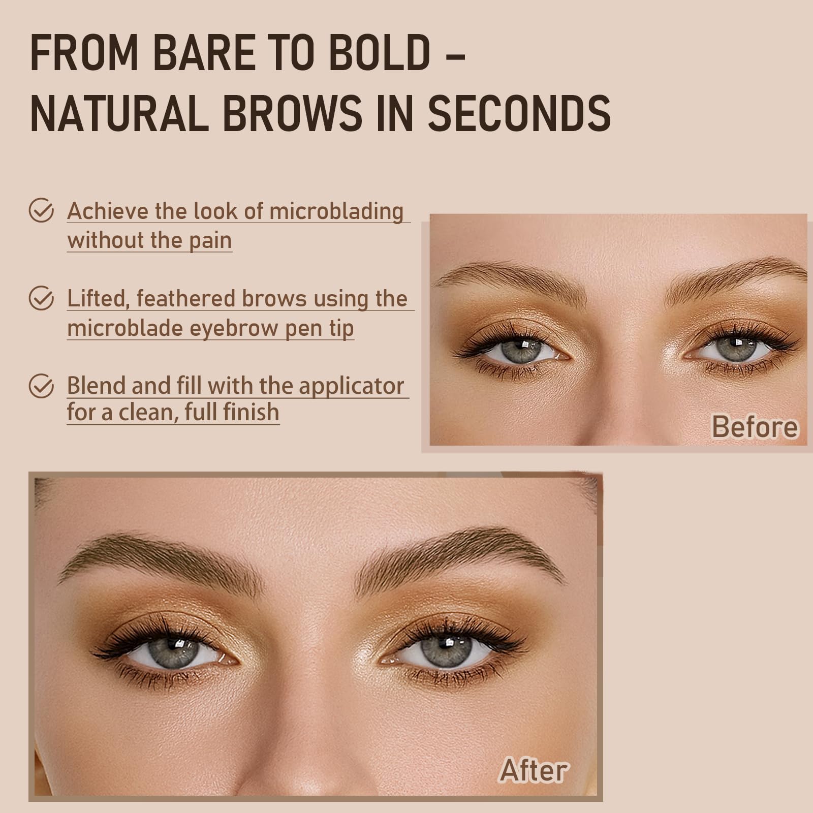 JOSURBEAUTY 4D microblading pen tip close-up creating hairlike strokes