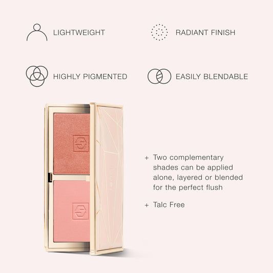 Jouer Blush Bouquet open palette reveals two complementary shades for versatile looks.
