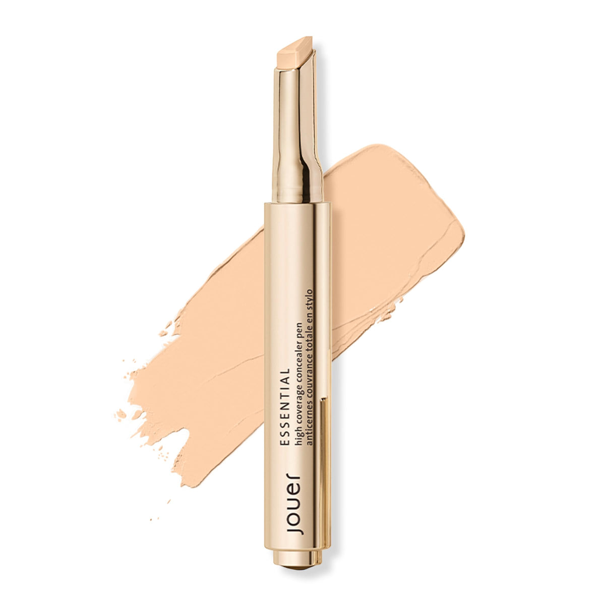 Jouer Essential Concealer Pen with triangular tip for precise under-eye application and quick brightening.