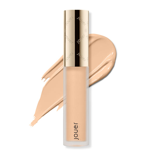 Jouer Essential Concealer brightens under-eye area for a smoother, awake look.