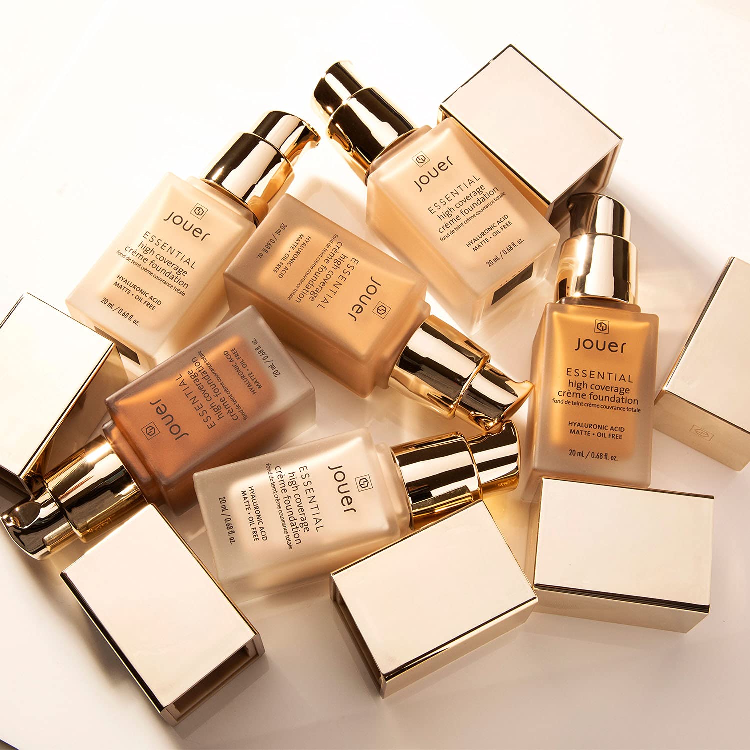 Hyduration concept graphic for Jouer Foundation with Hyaluronic Acid