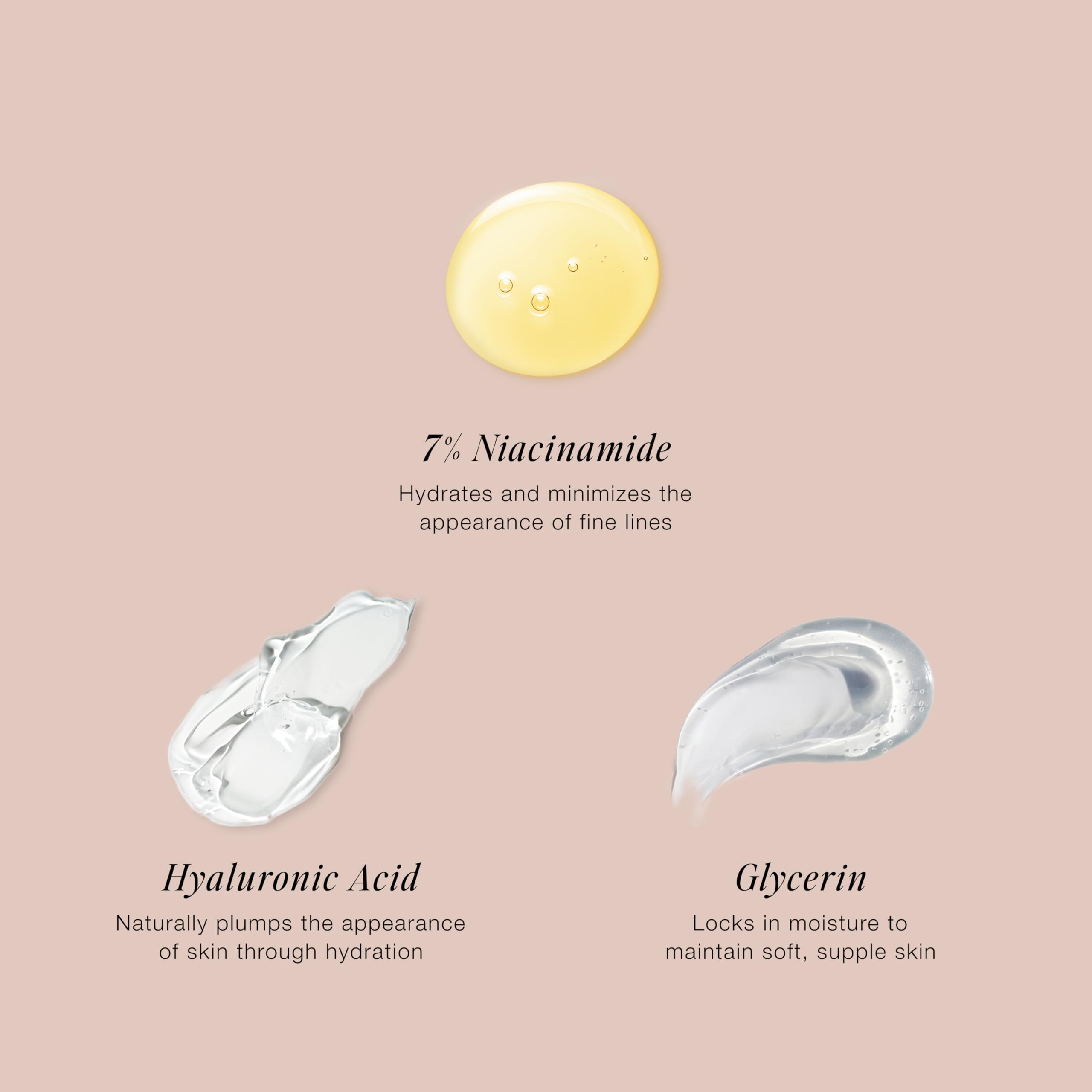 Jouer Glow Drops on cheeks providing a natural highlight and smooth texture.
