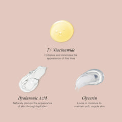 Jouer Glow Drops on cheeks providing a natural highlight and smooth texture.