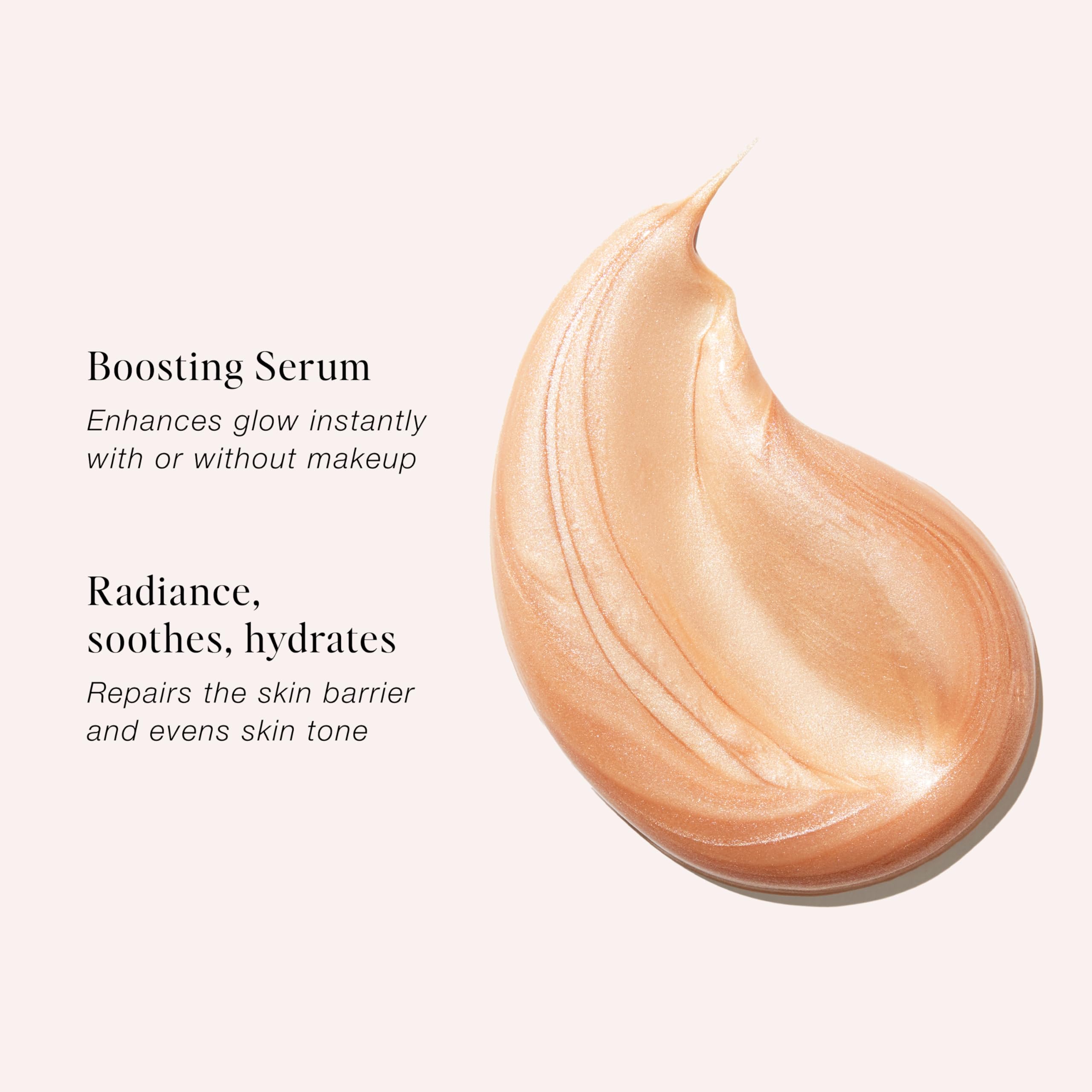 Close-up of Jouer Glow Drops texture showing lightweight, non-greasy feel.