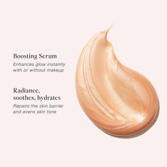 Close-up of Jouer Glow Drops texture showing lightweight, non-greasy feel.