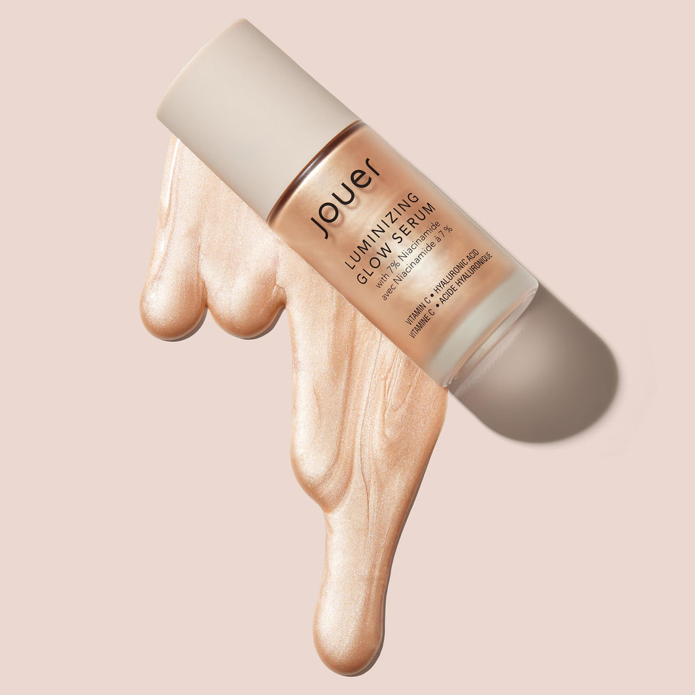 Packaging box of Jouer Glow Drops highlighting vegan and cruelty-free branding.