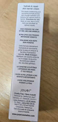 Fragrance-free label on Jouer Skin Barrier Cream for sensitive skin types.