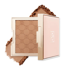 Jouer Soft Focus Hydrate & Setting Powder on dark-skin swatch for blurring