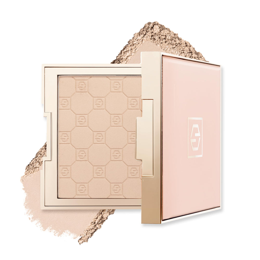 Jouer Soft Focus Hydrate & Setting Powder pressed on skin for a silky matte finish