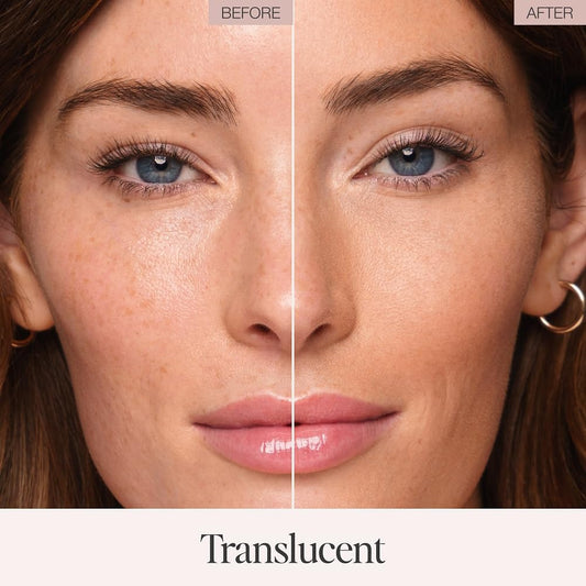 Jouer Translucent Setting Powder compact closed, universal shade to minimize shine across skin types.