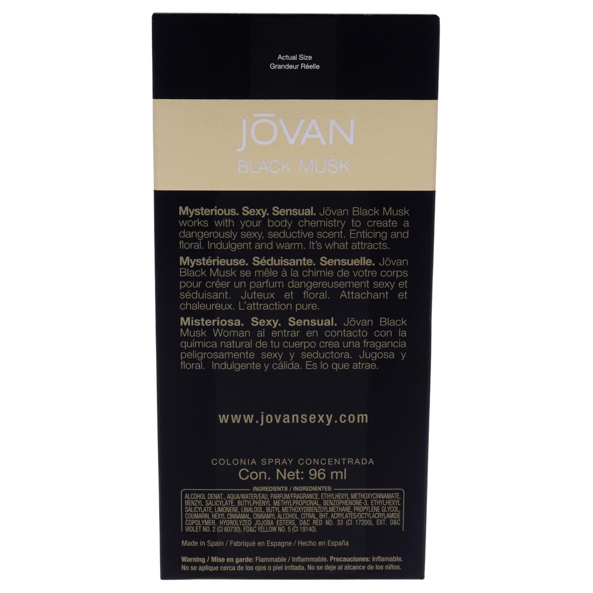 Jovan Black Must closeup shows glossy finish and craftsmanship