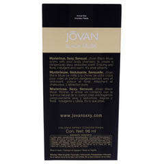 Jovan Black Must closeup shows glossy finish and craftsmanship