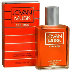 Jovan Musk for Men aftershave bottle pour for a lasting, refined scent