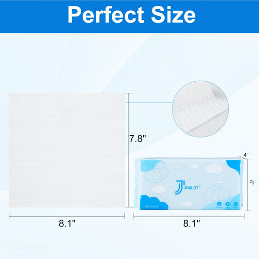 JOWLOT two-sided texture towel for gentle wipe and thorough cleaning.