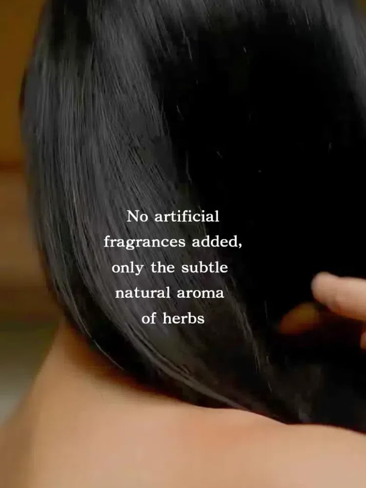 Joy Garden natural herb fragrance shampoo bottle for a subtle scent.