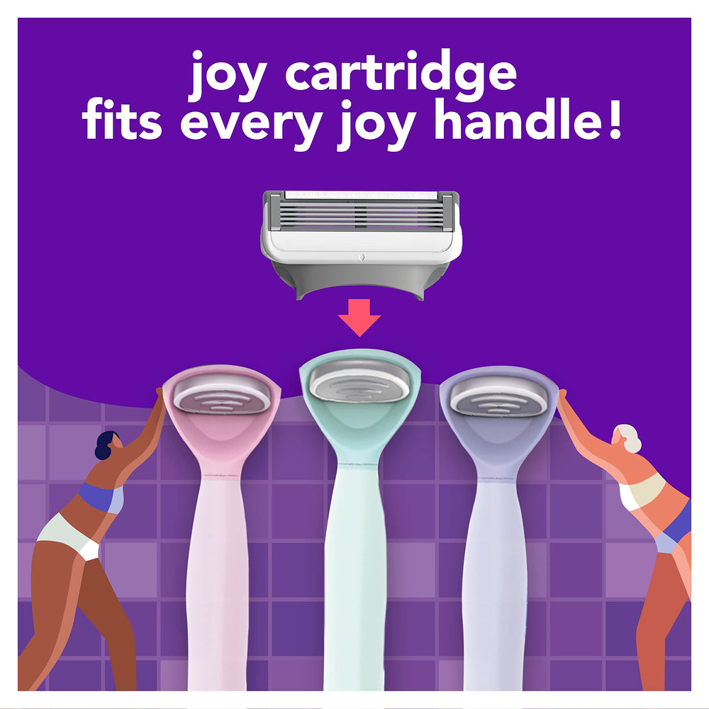 Joy pivoting-head design adapting to curves for thorough shaving