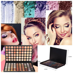 Joyeee 120 Nude Eyeshadow Palette open compact showcases rich pigment pans.