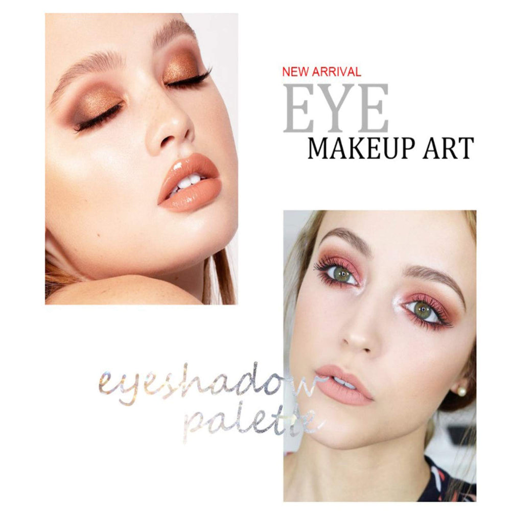 Joyeee 120 Nude Eyeshadow Palette shimmer pigments add radiant accents.