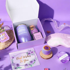 Joyvella lavender bath bomb offering a spa-like bath at home.