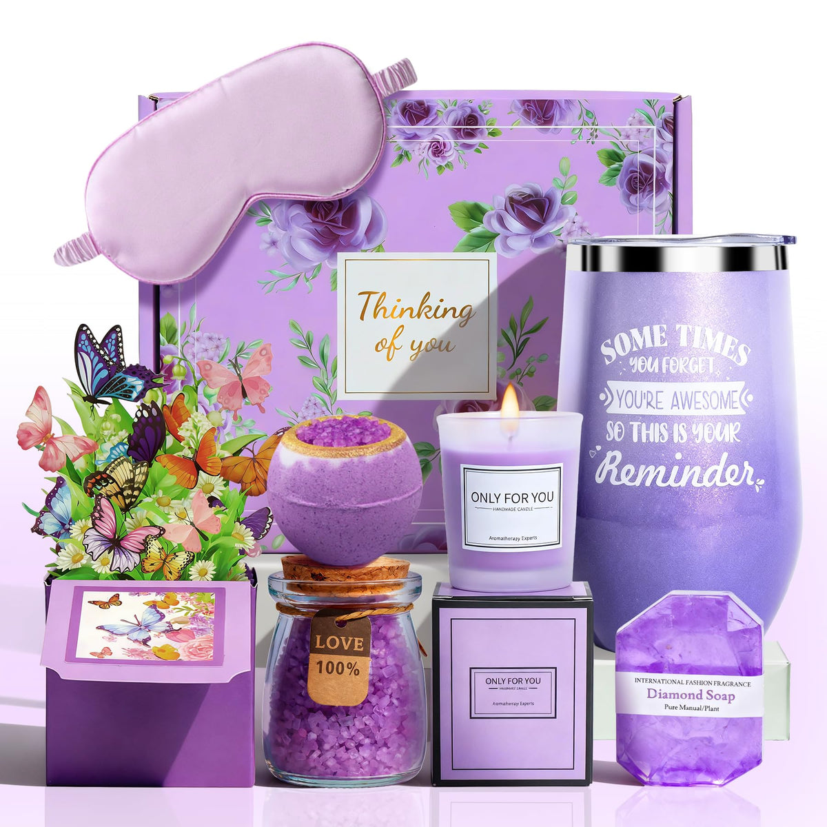 Joyvella birthday gift box for women, elegant packaging ideal for celebrating her special day.