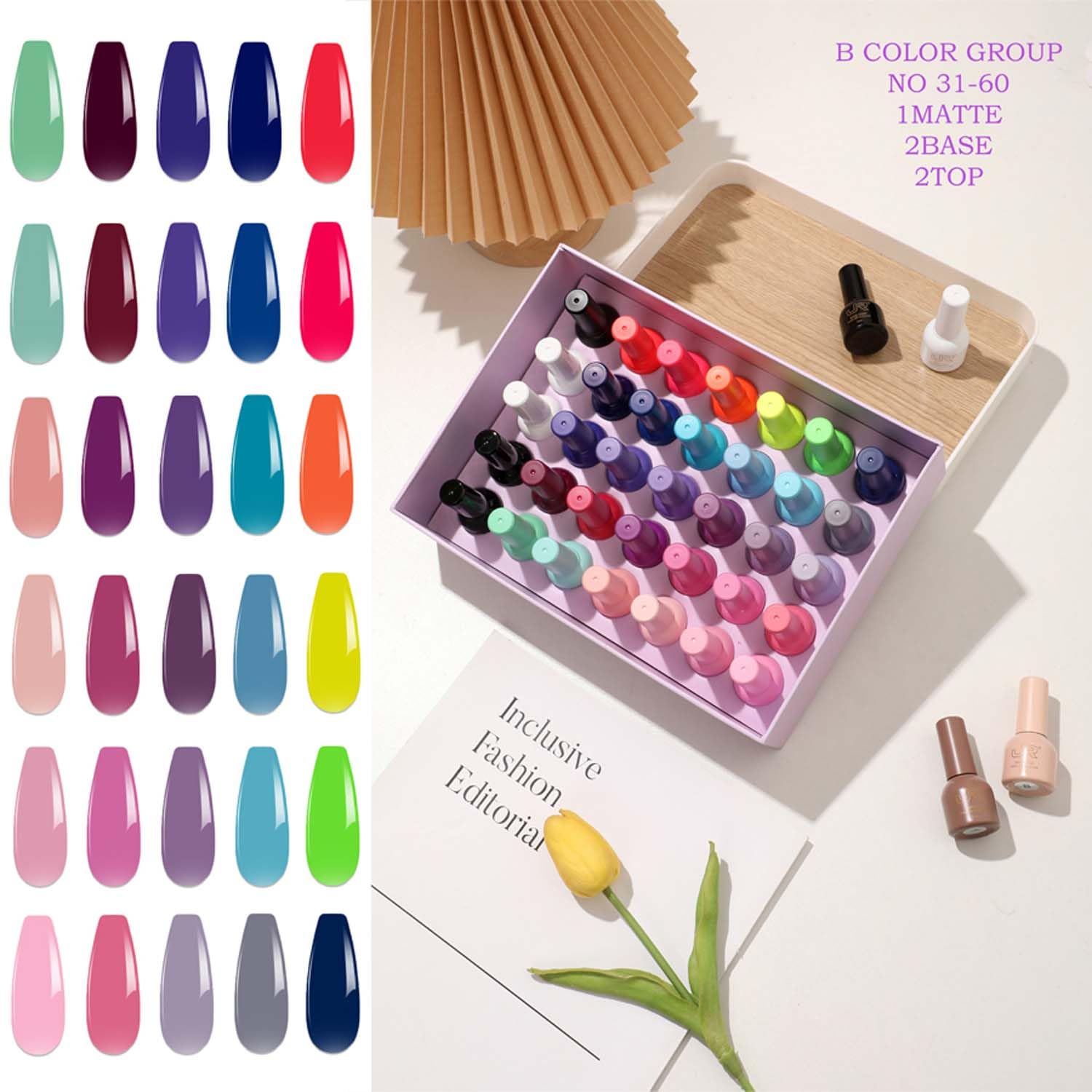 Full JR 35pcs kit layout with bottles and coats.