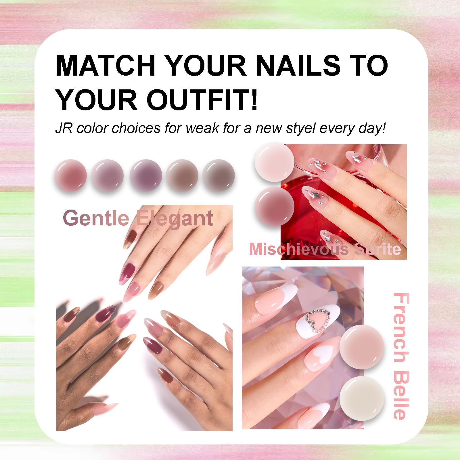 JR base coat bottle ready to prime nails for long-lasting color