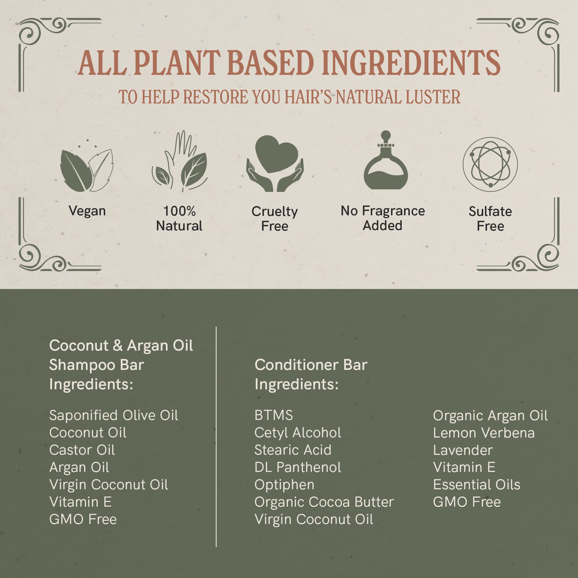 J.R.LIGGETT'S conditioner bar packaging emphasizes plant-based formula.
