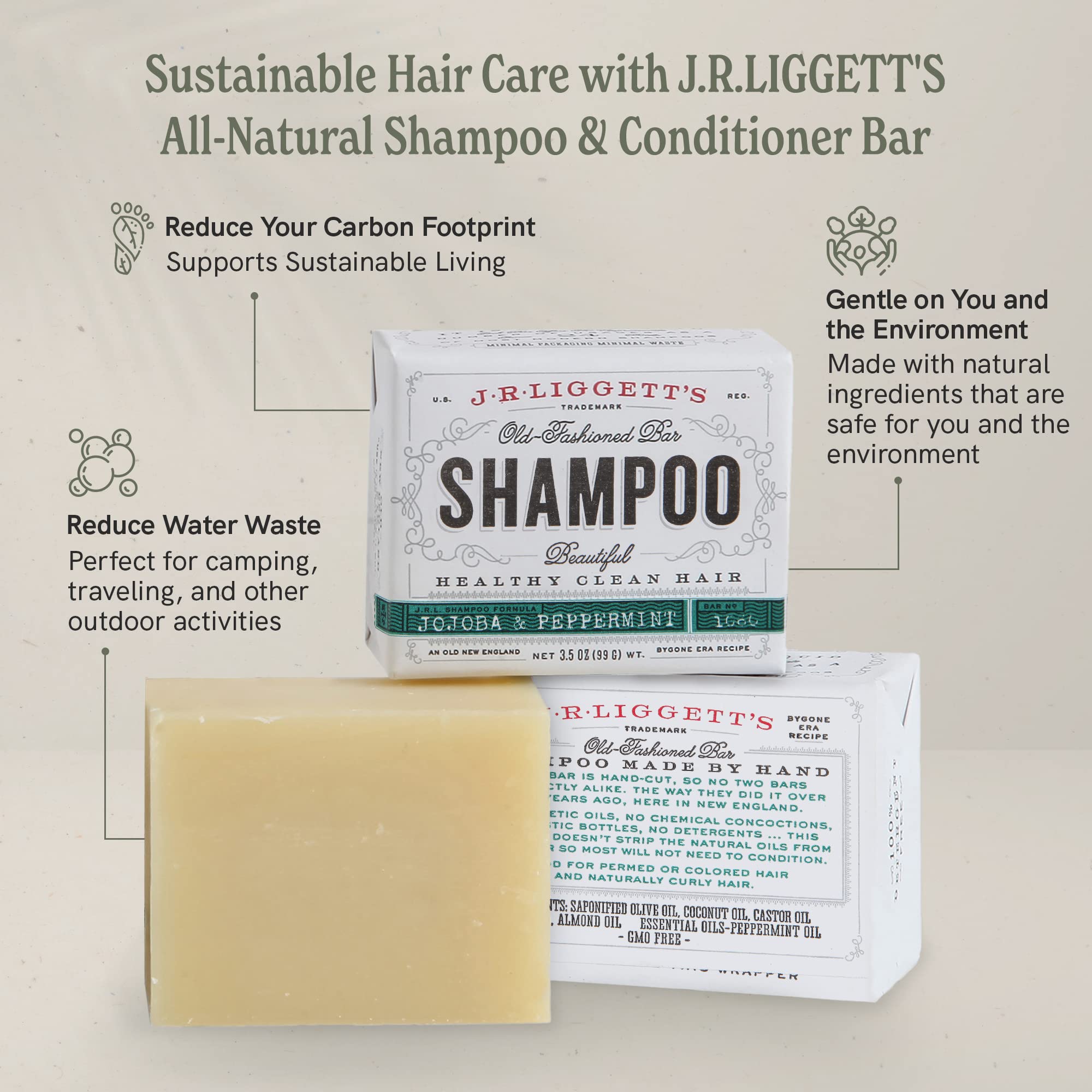 J.R.LIGGETT'S solid conditioner equals 32 oz liquid conditioner.