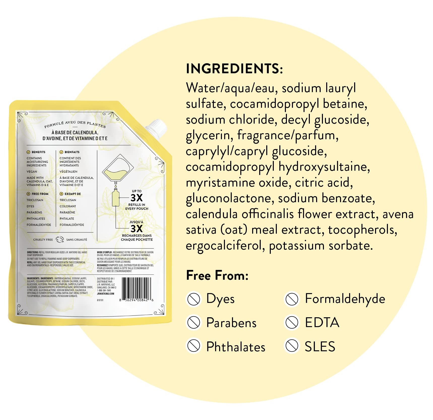 J.R. Watkins refill for bathroom and kitchen hand wash