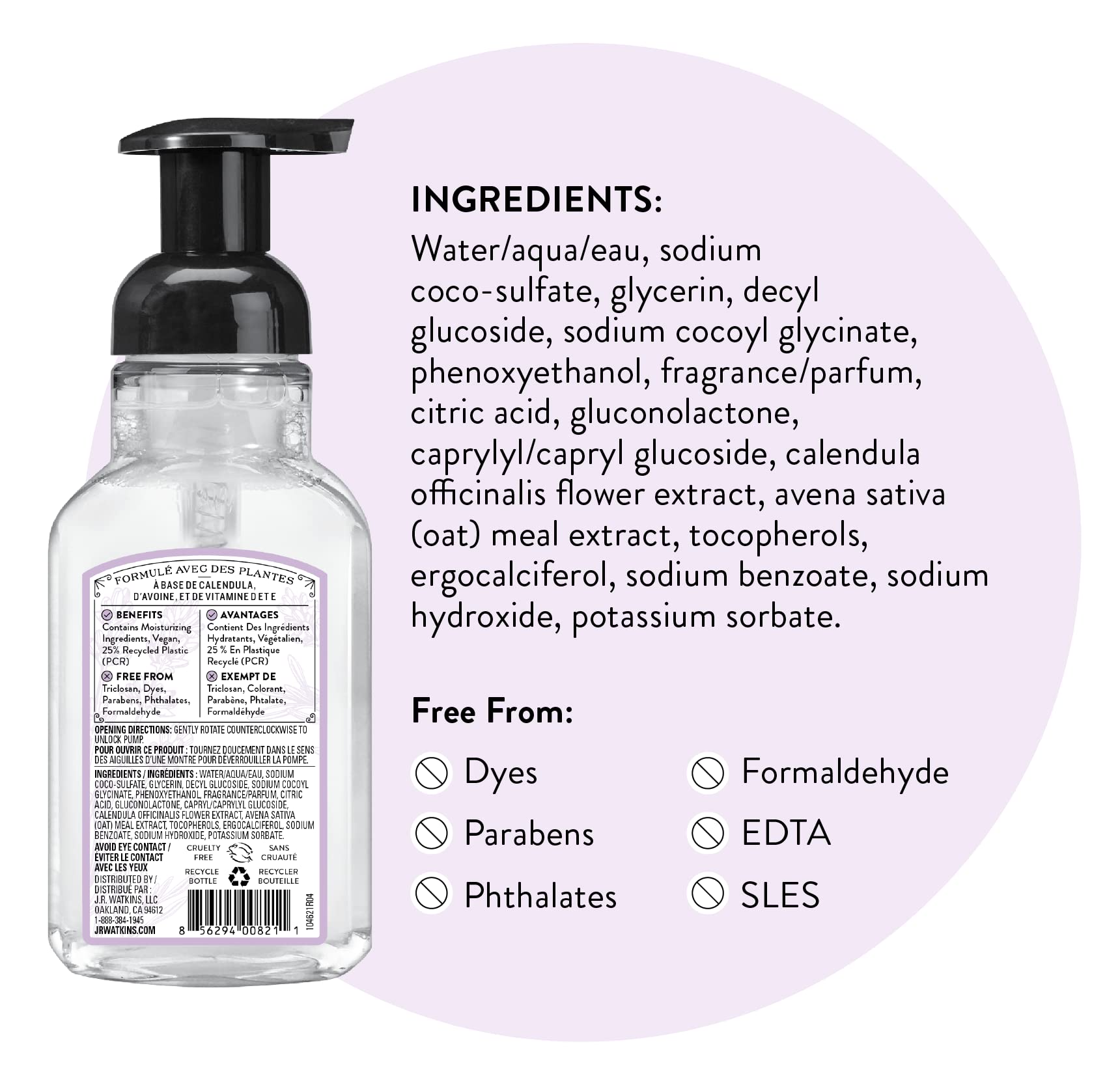 Leaping Bunny cruelty-free emblem on the label