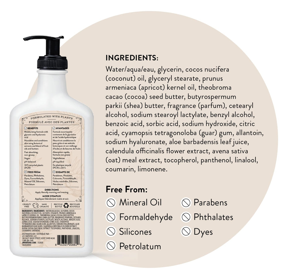 JR Watkins coconut scent enhances daily rituals.