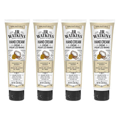 J.R. Watkins Coconut Hand Cream texture close-up showing nourishing moisture