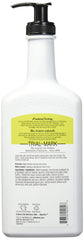 Natural ingredients label highlights aloe and green tea benefits.