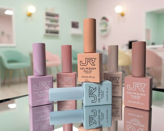 JRGel color range swatch displaying versatile shades for many looks.