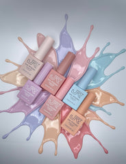 JRGel white-olive-red swatches illustrate the diverse palette for everyday looks.