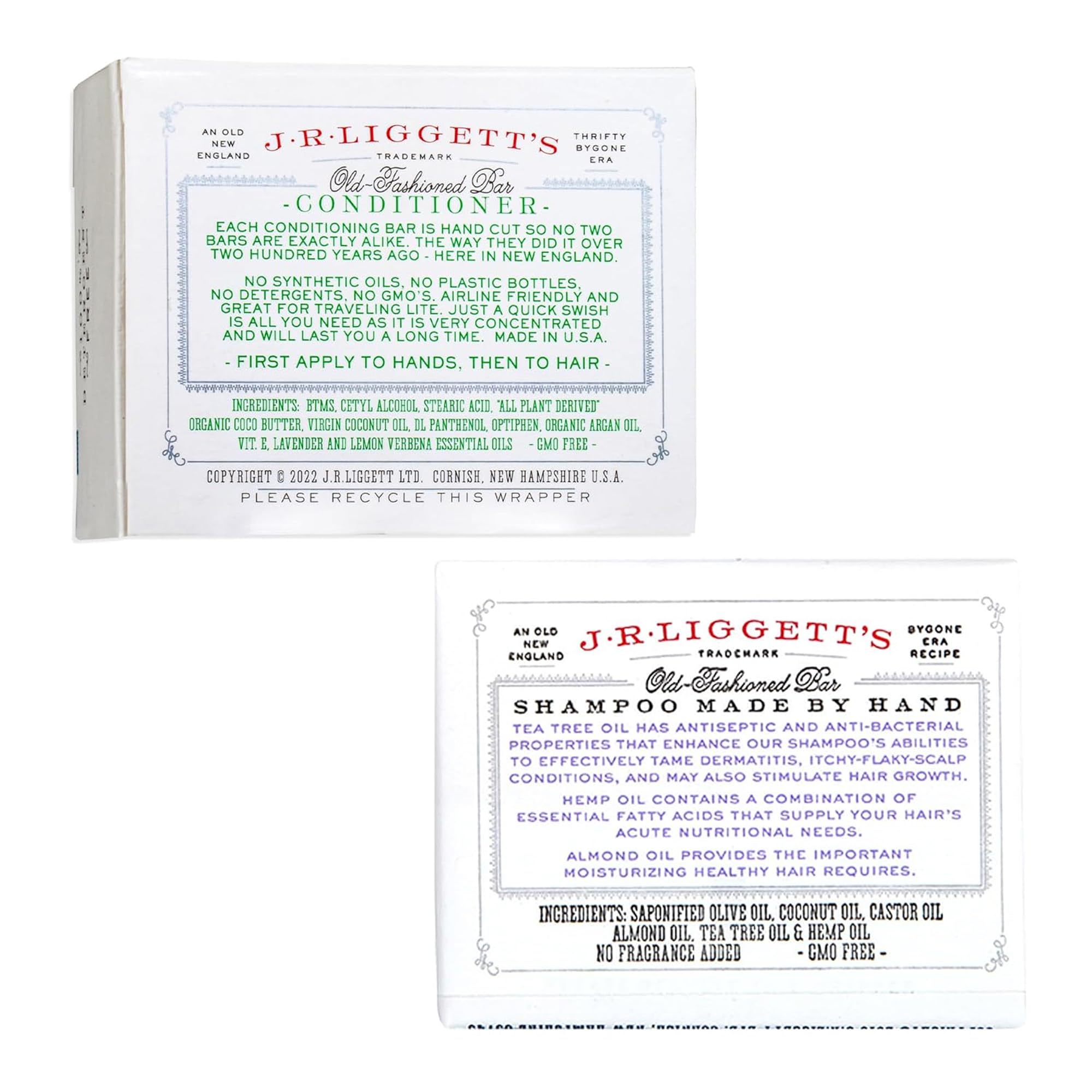 J.R.LIGGETT'S conditioner bar showcased for daily conditioning, delivering smoothness with plant-based ingredients.