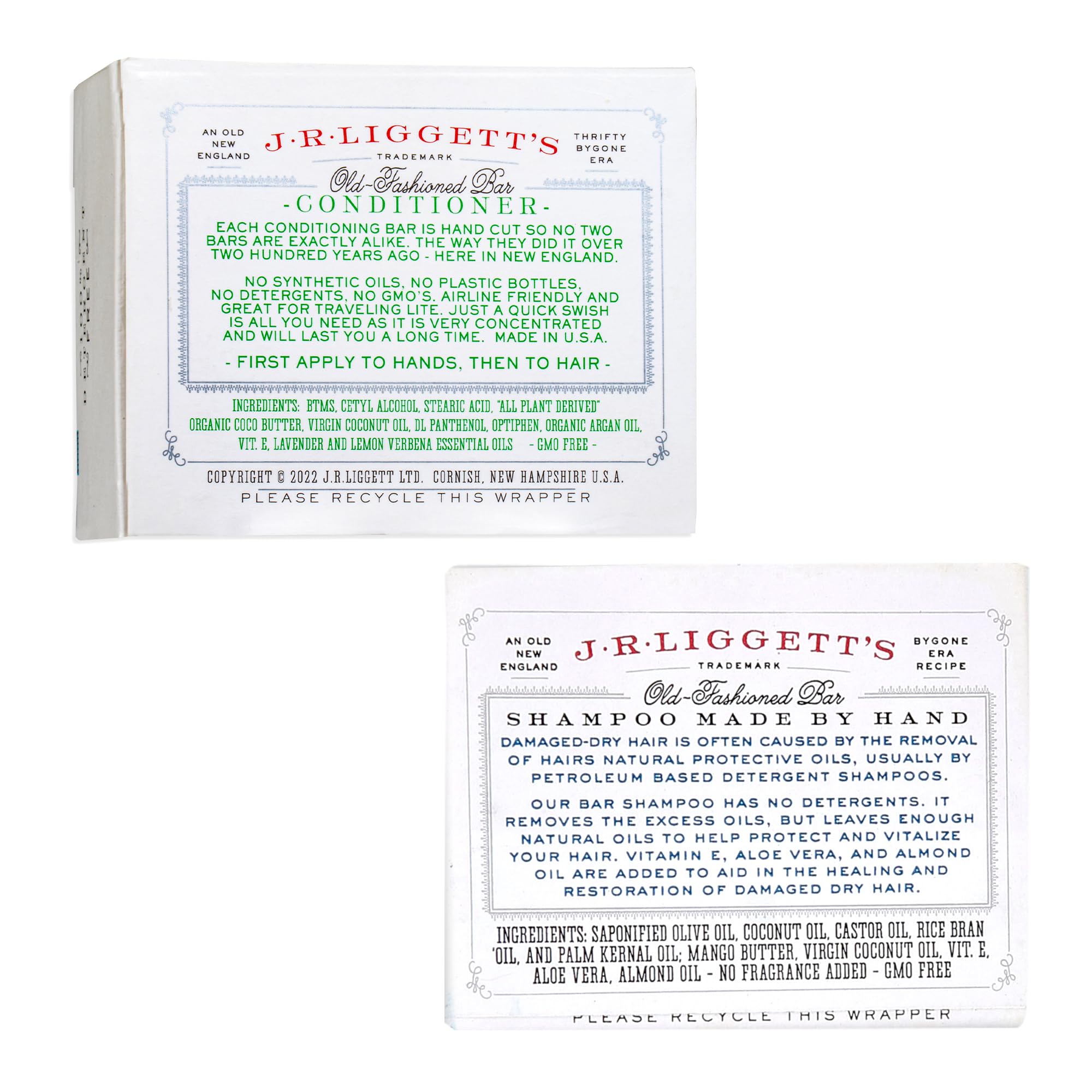J.R.LIGGETT'S solid bar travel-friendly format saves space.